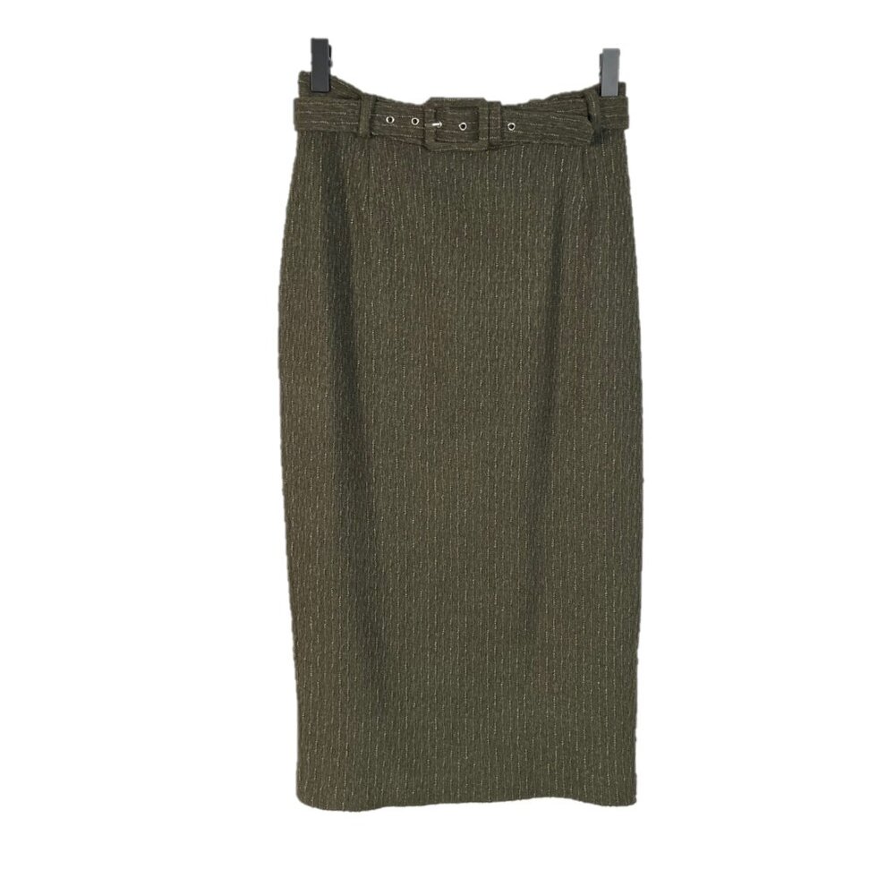 Rachel Riley Slub Texture Wool Blend Pencil Skirt Size 36